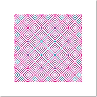 Square Pattern Posters and Art